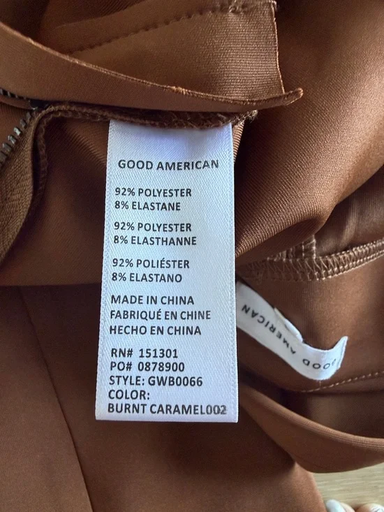 Good American Rust Brown High-Rise Tailored pants - Picture 13 of 14